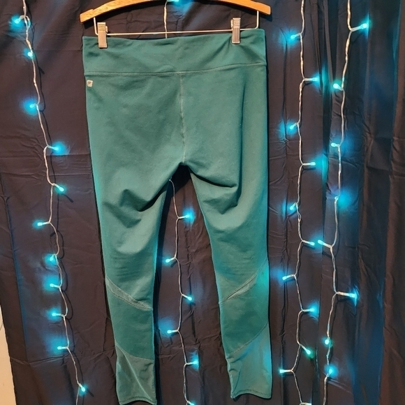 FABLETICS Womans full length teal leggins with mesh - Picture 4 of 4